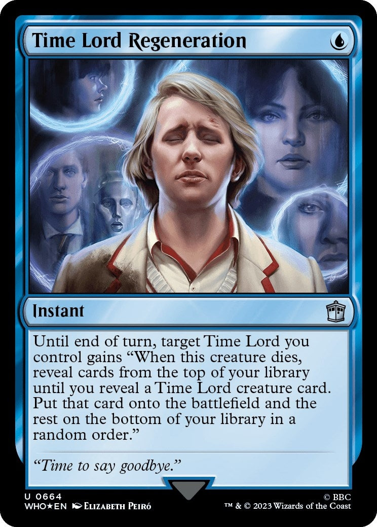 Image for Time Lord Regeneration (Surge Foil) (664) [Universes Beyond: Doctor Who] - Magic: The Gathering