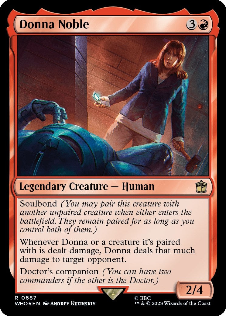 Image for Donna Noble (Surge Foil) (687) [Universes Beyond: Doctor Who] - Magic: The Gathering