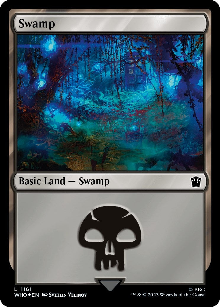 Image for Swamp (1161) (Surge Foil) (1161) [Universes Beyond: Doctor Who] - Magic: The Gathering