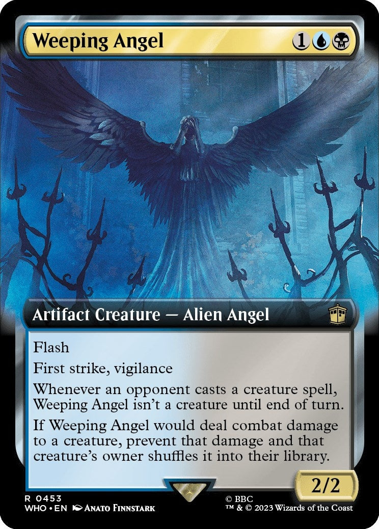 Image for Weeping Angel (Extended Art) (453) [Universes Beyond: Doctor Who] - Magic: The Gathering