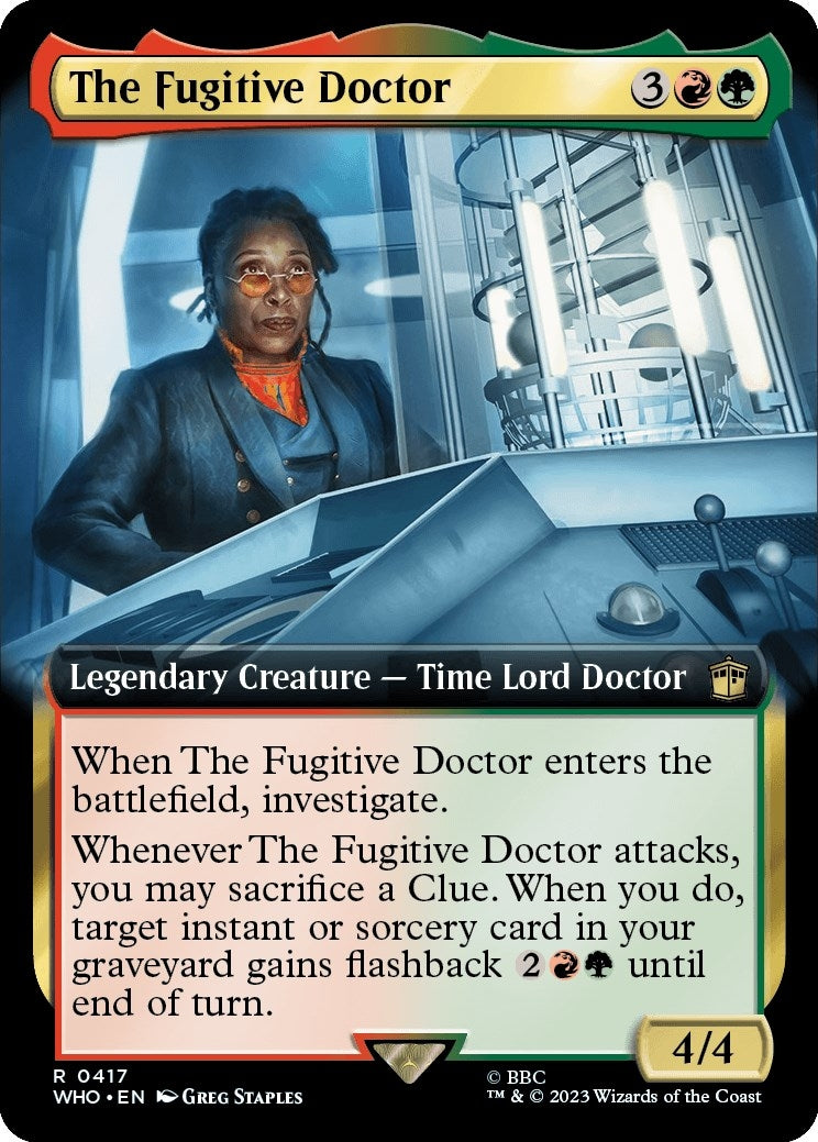 Image for The Fugitive Doctor (Extended Art) (417) [Universes Beyond: Doctor Who] - Magic: The Gathering