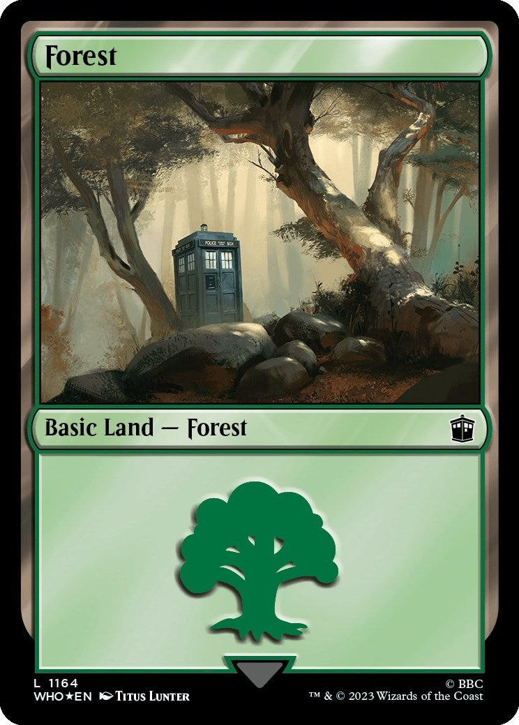 Image for Forest (1164) (Surge Foil) (1164) [Universes Beyond: Doctor Who] - Magic: The Gathering