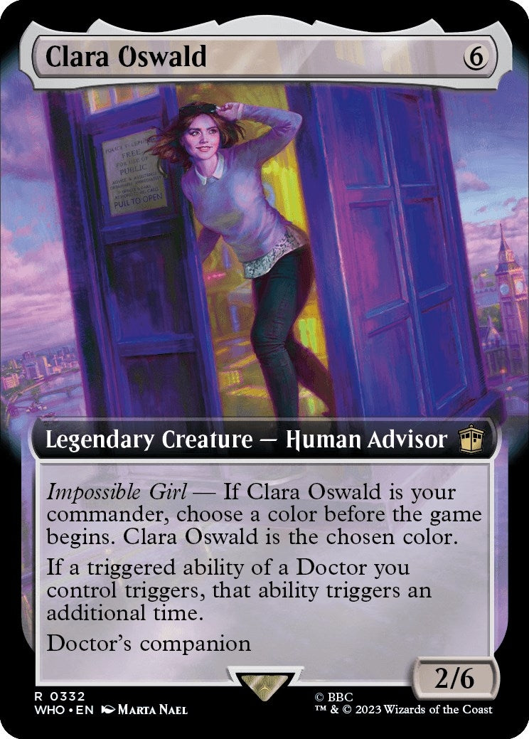Image for Clara Oswald (Extended Art) (332) [Universes Beyond: Doctor Who] - Magic: The Gathering