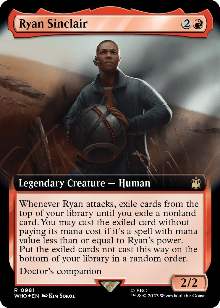 Image for Ryan Sinclair (Extended Art) (Surge Foil) (981) [Universes Beyond: Doctor Who] - Magic: The Gathering