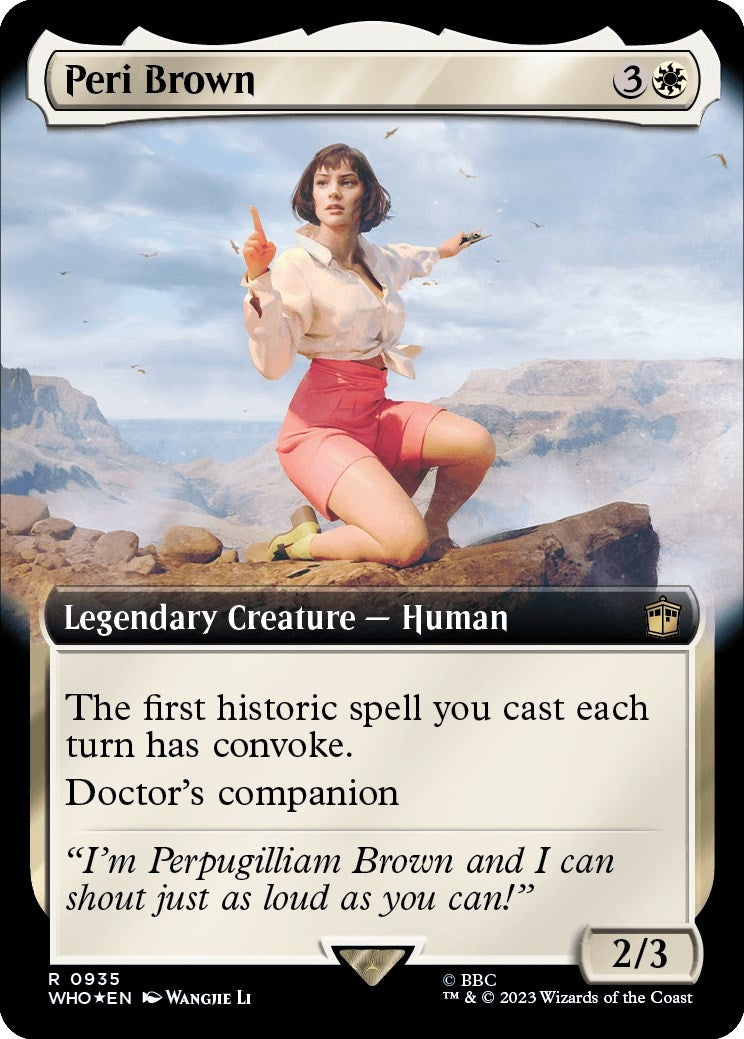 Image for Peri Brown (Extended Art) (Surge Foil) (935) [Universes Beyond: Doctor Who] - Magic: The Gathering
