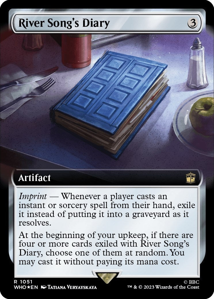 Image for River Song's Diary (Extended Art) (Surge Foil) (1051) [Universes Beyond: Doctor Who] - Magic: The Gathering