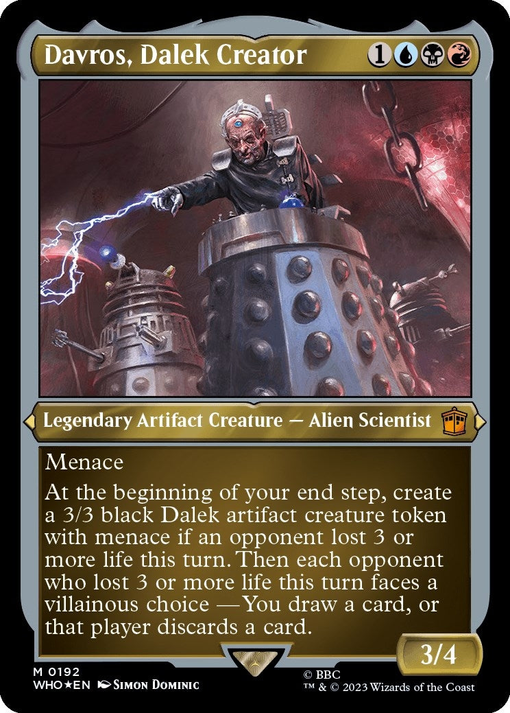 Image for Davros, Dalek Creator (Display Commander) - Thick Stock (192) [Universes Beyond: Doctor Who] - Magic: The Gathering