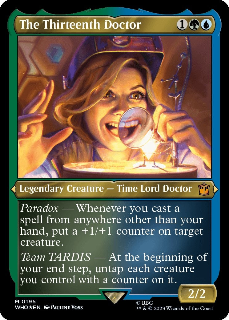 Image for The Thirteenth Doctor (Display Commander) - Thick Stock (195) [Universes Beyond: Doctor Who] - Magic: The Gathering