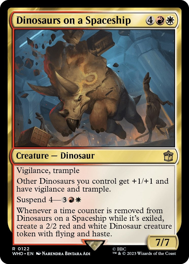 Image for Dinosaurs on a Spaceship (122) [Universes Beyond: Doctor Who] - Magic: The Gathering