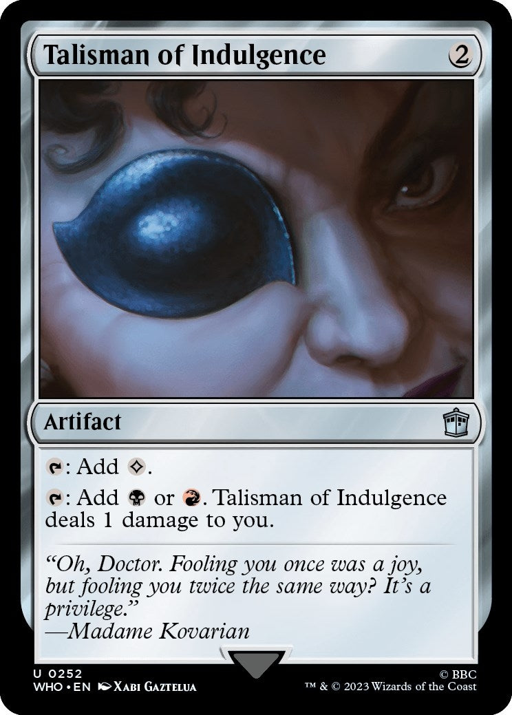 Image for Talisman of Indulgence (252) [Universes Beyond: Doctor Who] - Magic: The Gathering