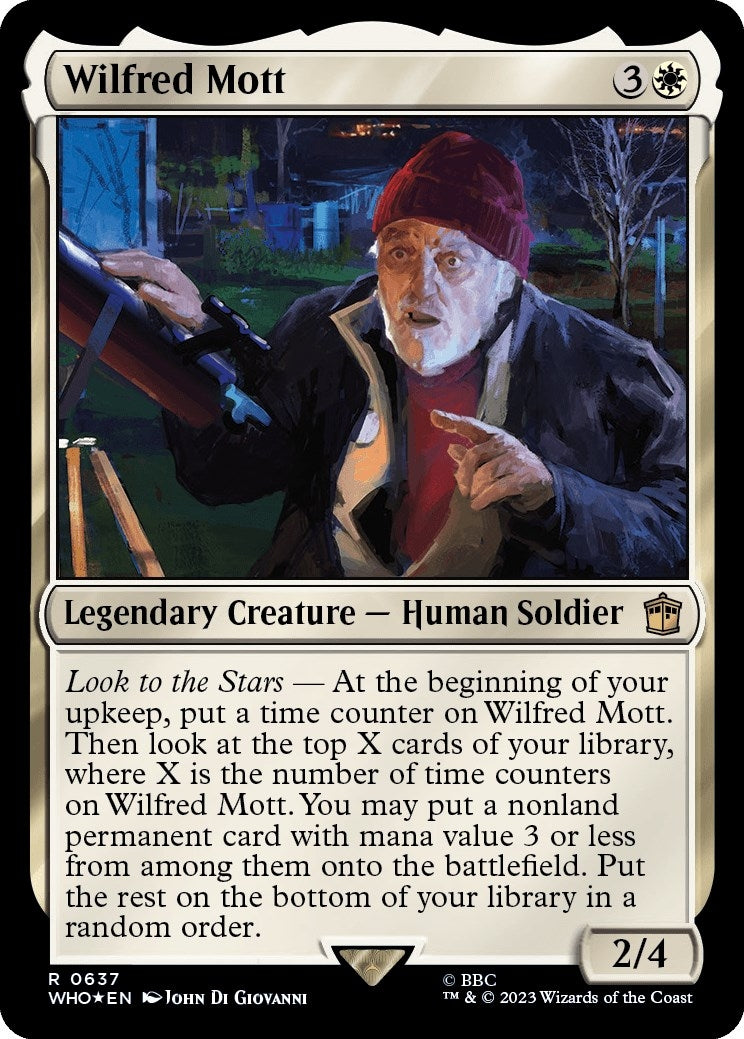 Image for Wilfred Mott (Surge Foil) (637) [Universes Beyond: Doctor Who] - Magic: The Gathering