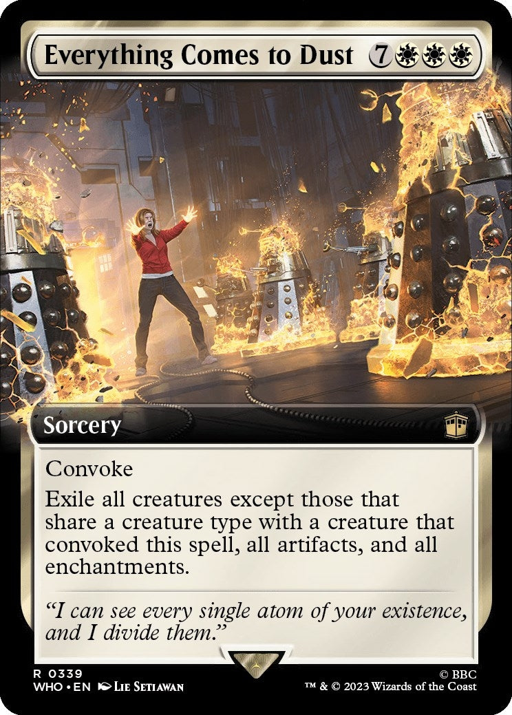 Image for Everything Comes to Dust (Extended Art) (339) [Universes Beyond: Doctor Who] - Magic: The Gathering