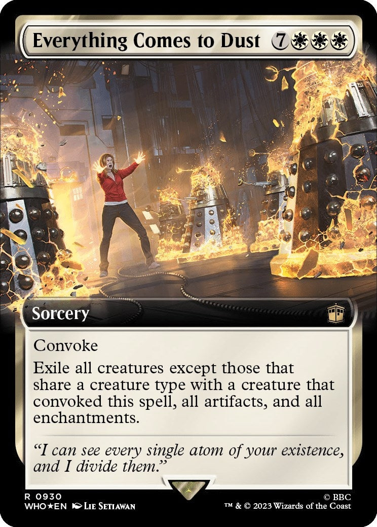 Image for Everything Comes to Dust (Extended Art) (Surge Foil) (930) [Universes Beyond: Doctor Who] - Magic: The Gathering