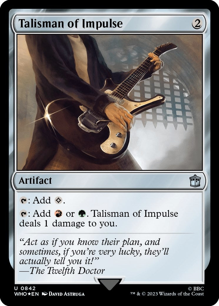 Image for Talisman of Impulse (Surge Foil) (842) [Universes Beyond: Doctor Who] - Magic: The Gathering