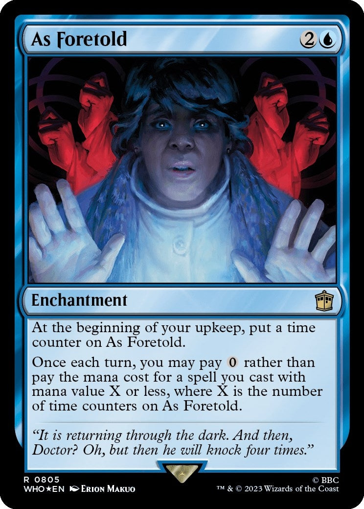Image for As Foretold (Surge Foil) (805) [Universes Beyond: Doctor Who] - Magic: The Gathering