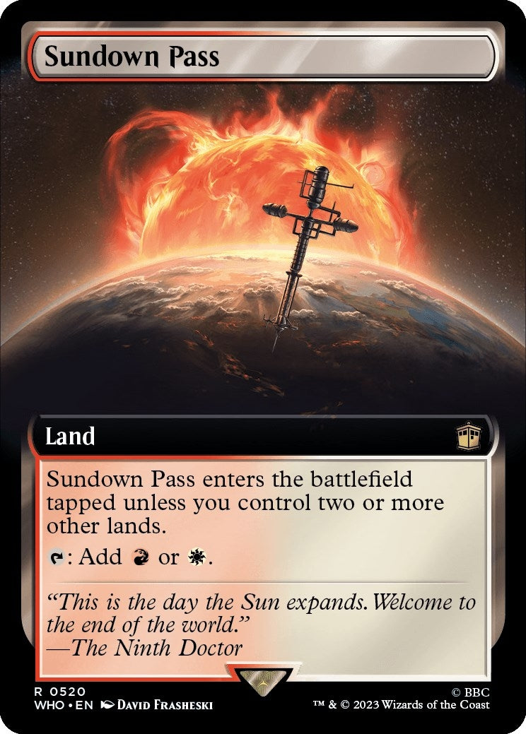 Image for Sundown Pass (Extended Art) (520) [Universes Beyond: Doctor Who] - Magic: The Gathering