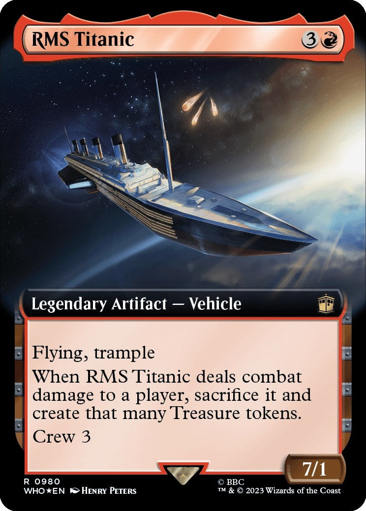 Image for RMS Titanic (Extended Art) (Surge Foil) (980) [Universes Beyond: Doctor Who] - Magic: The Gathering