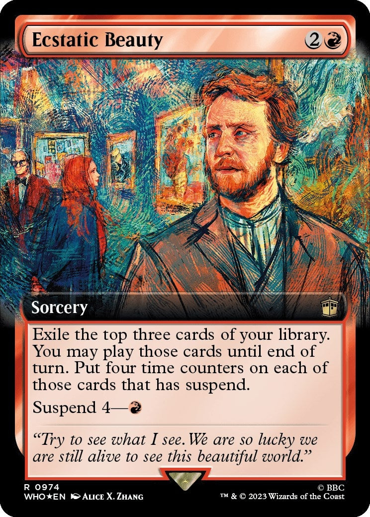 Image for Ecstatic Beauty (Extended Art) (Surge Foil) (974) [Universes Beyond: Doctor Who] - Magic: The Gathering