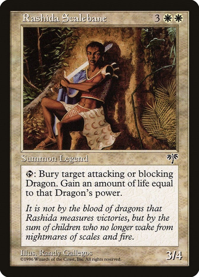Image for Rashida Scalebane [Mirage] - Magic: The Gathering