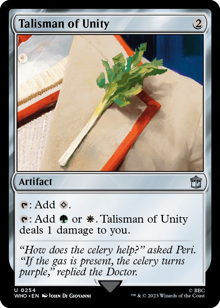Image for Talisman of Unity (254) [Universes Beyond: Doctor Who] - Magic: The Gathering