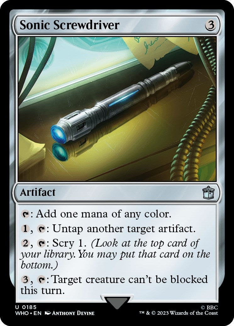 Image for Sonic Screwdriver (0185) (185) [Universes Beyond: Doctor Who] - Magic: The Gathering