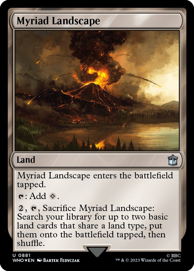 Image for Myriad Landscape (Surge Foil) (881) [Universes Beyond: Doctor Who] - Magic: The Gathering