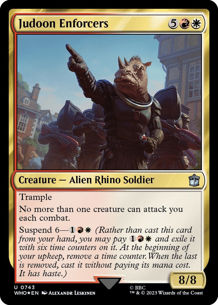Image for Judoon Enforcers (Surge Foil) (743) [Universes Beyond: Doctor Who] - Magic: The Gathering