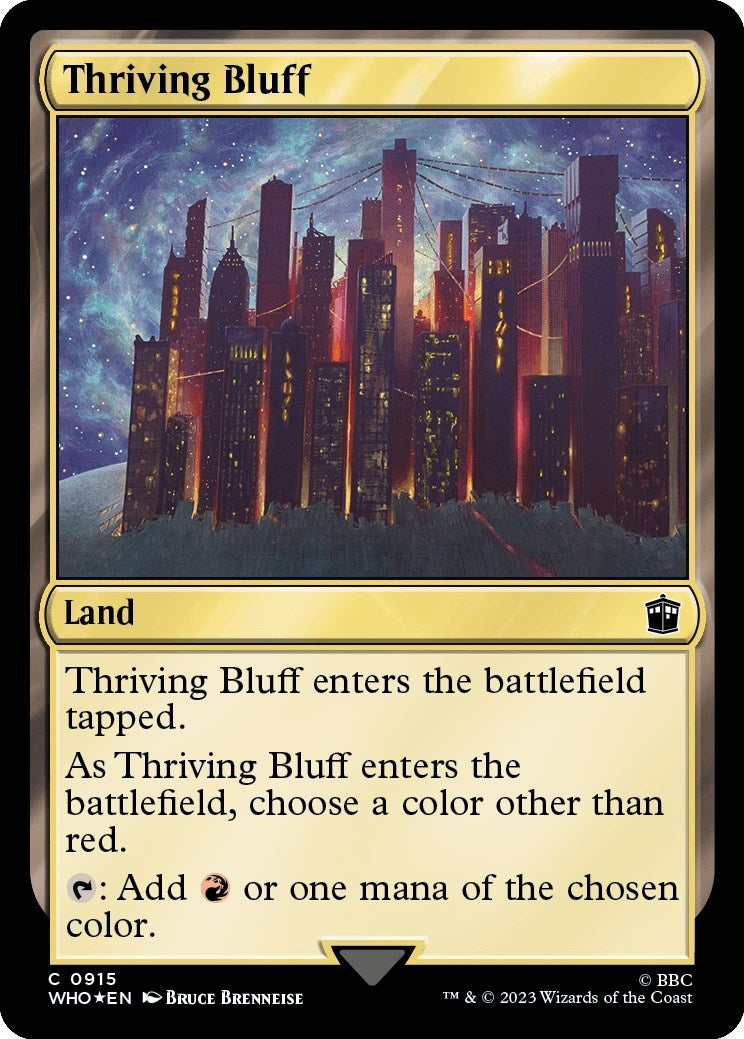 Thriving Bluff (Surge Foil) (915) [Universes Beyond: Doctor Who]