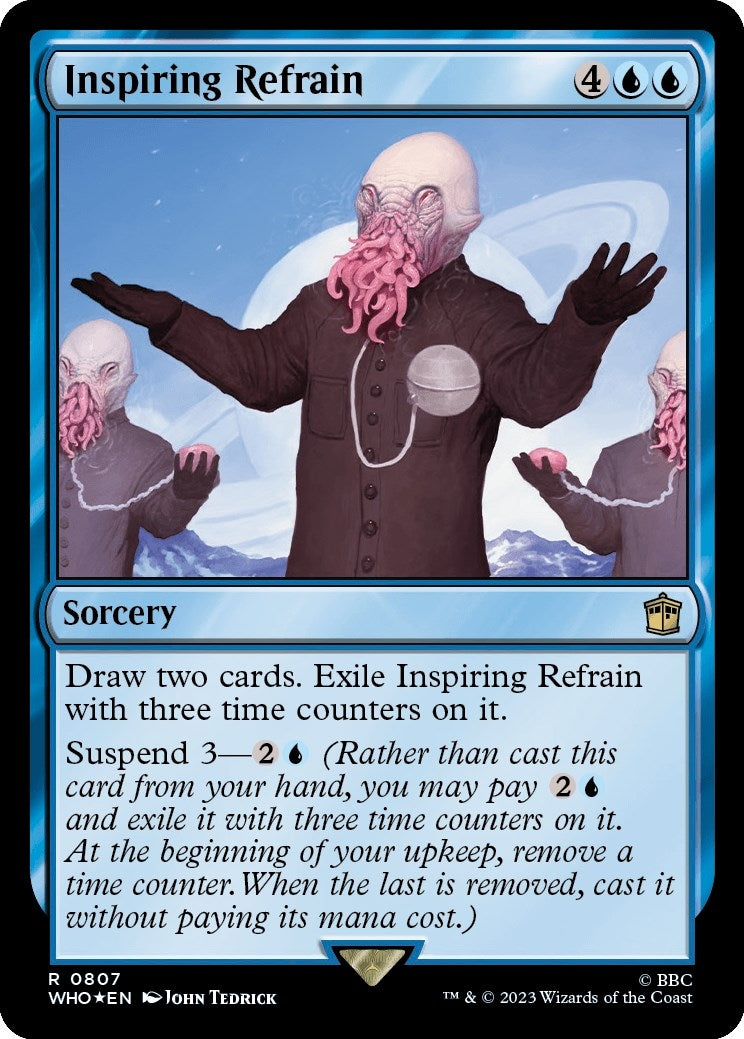 Image for Inspiring Refrain (Surge Foil) (807) [Universes Beyond: Doctor Who] - Magic: The Gathering