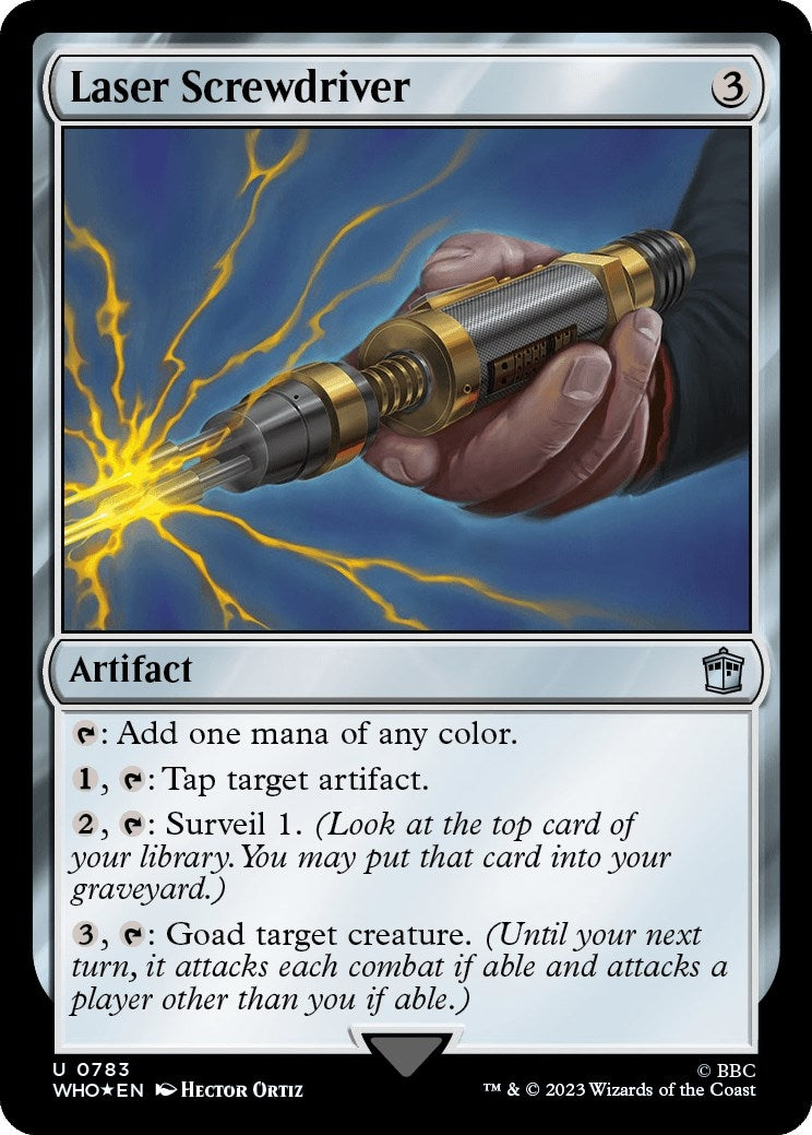 Image for Laser Screwdriver (Surge Foil) (783) [Universes Beyond: Doctor Who] - Magic: The Gathering