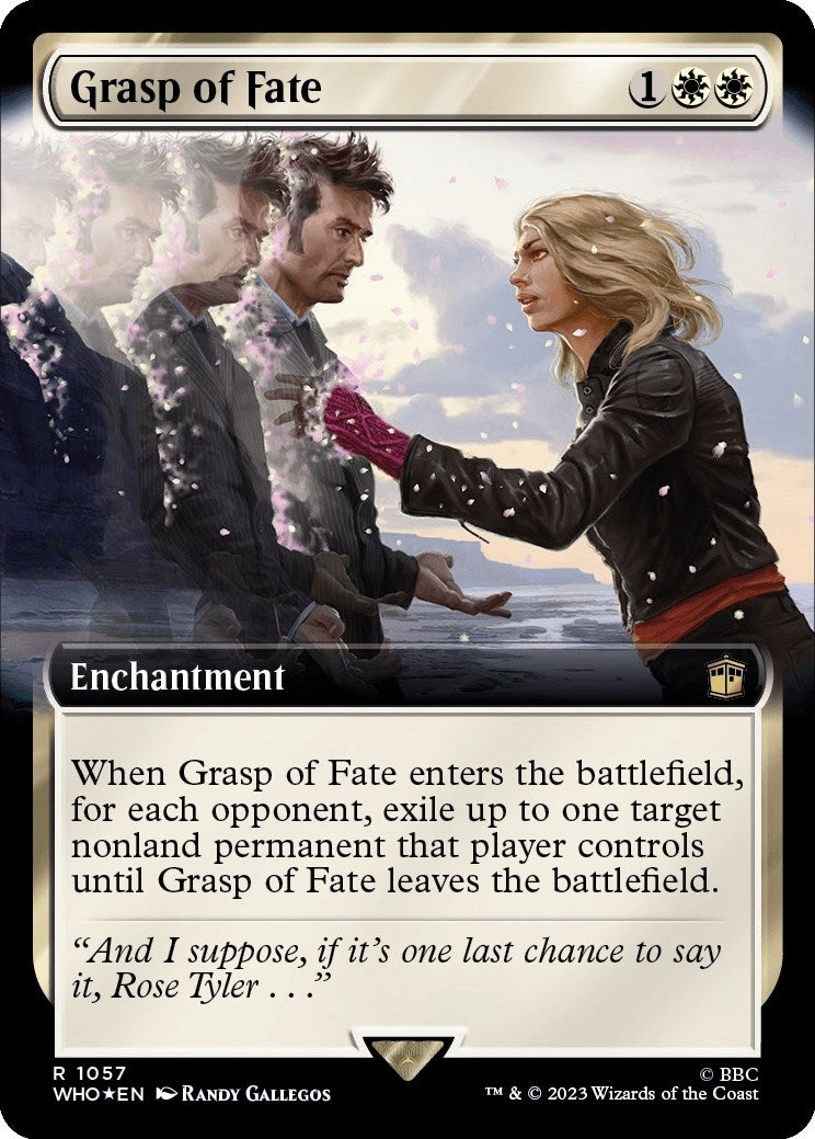 Grasp of Fate (Extended Art) (Surge Foil) (1057) [Universes Beyond: Doctor Who]