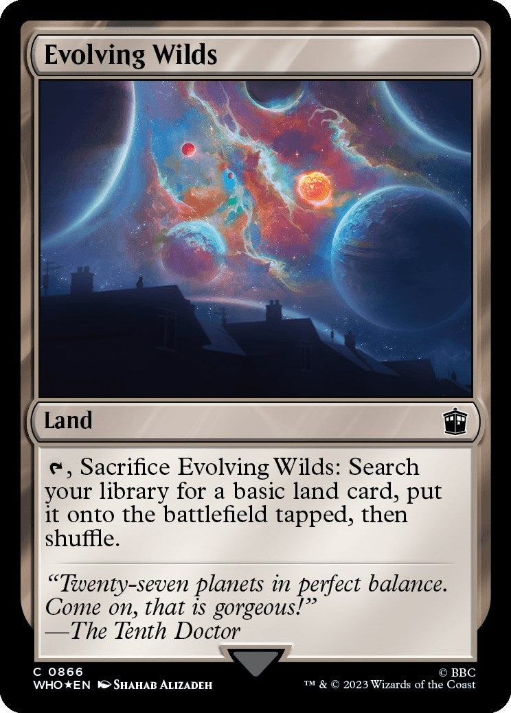 Image for Evolving Wilds (Surge Foil) (866) [Universes Beyond: Doctor Who] - Magic: The Gathering