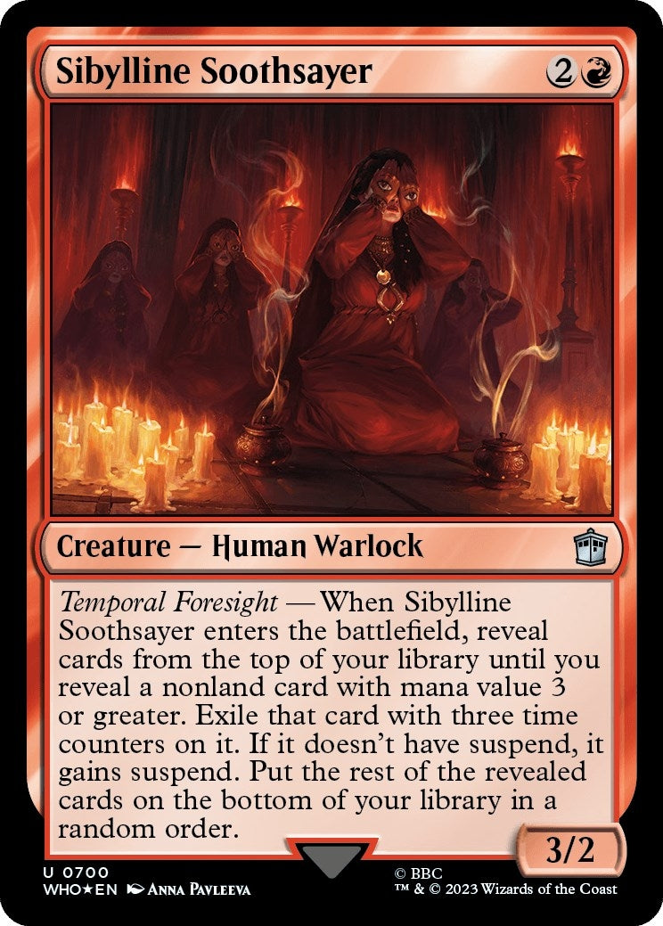 Image for Sibylline Soothsayer (Surge Foil) (700) [Universes Beyond: Doctor Who] - Magic: The Gathering