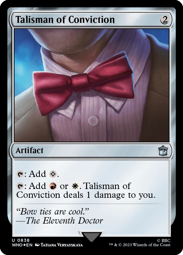 Image for Talisman of Conviction (Surge Foil) (838) [Universes Beyond: Doctor Who] - Magic: The Gathering