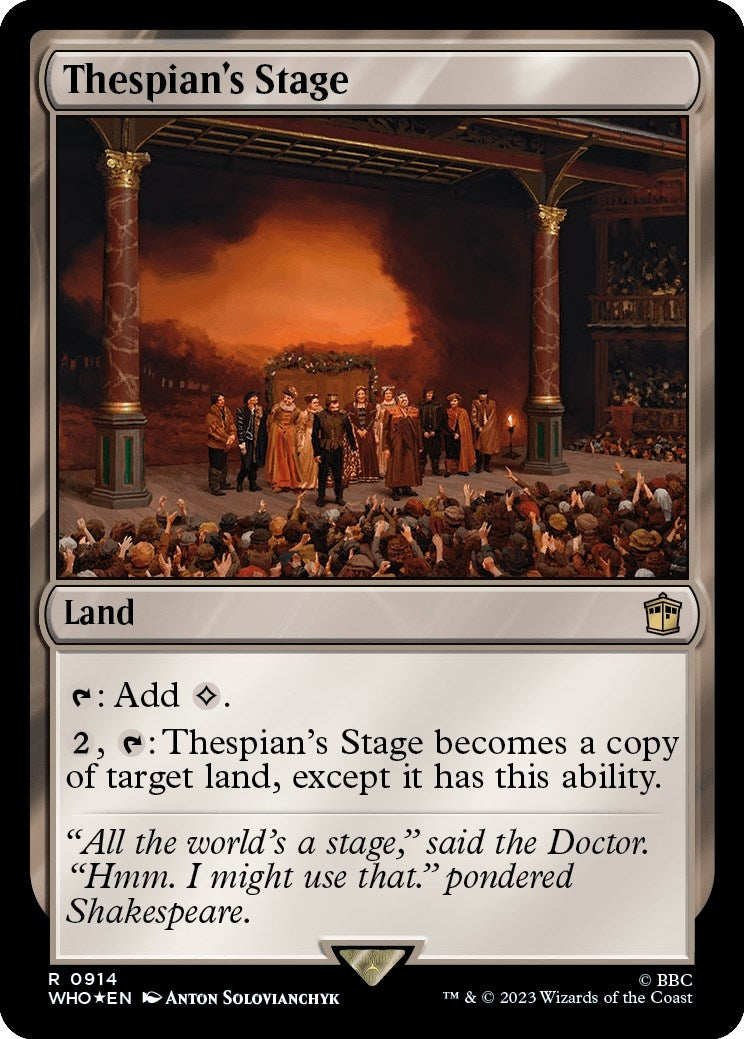 Image for Thespian's Stage (Surge Foil) (914) [Universes Beyond: Doctor Who] - Magic: The Gathering