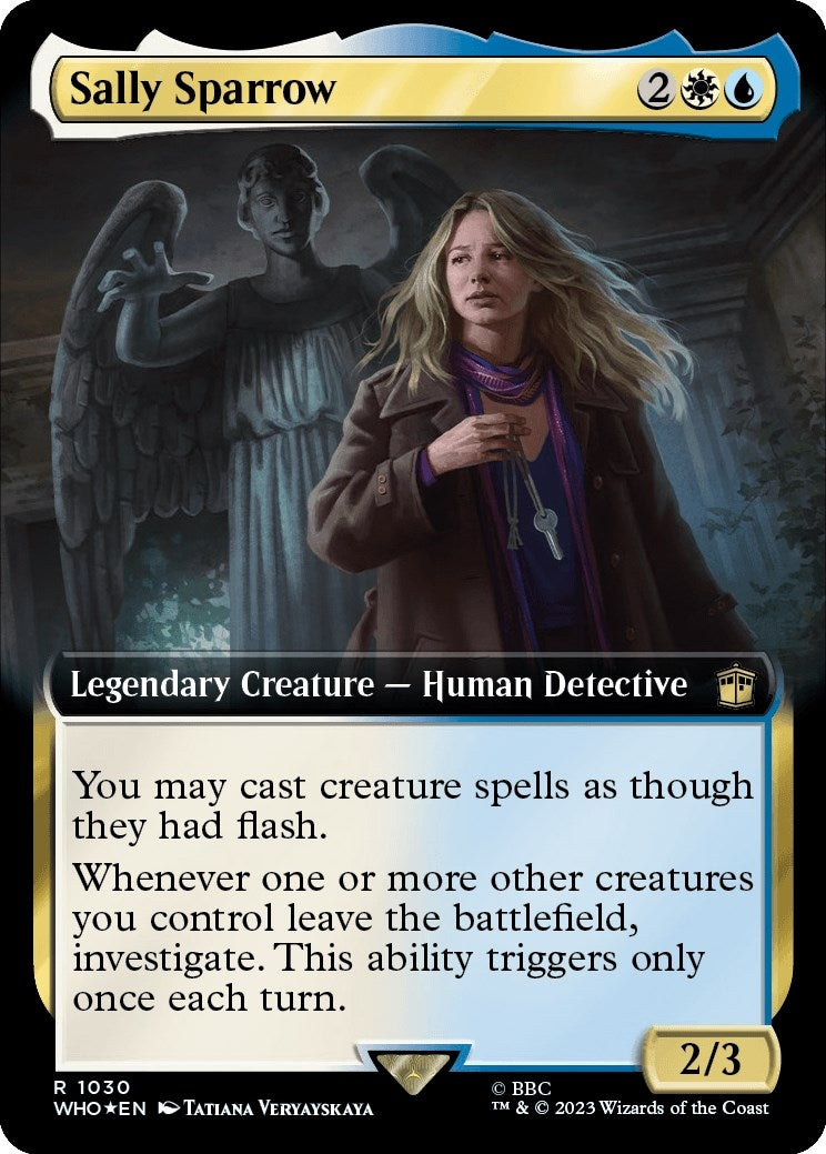 Image for Sally Sparrow (Extended Art) (Surge Foil) (1030) [Universes Beyond: Doctor Who] - Magic: The Gathering