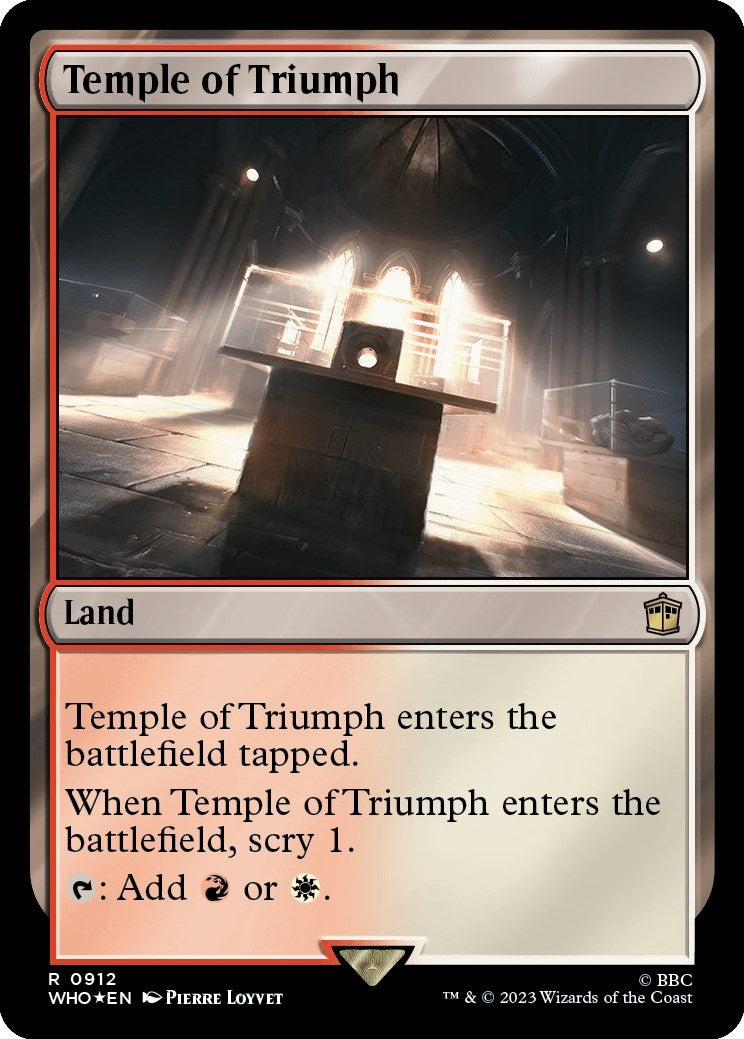 Image for Temple of Triumph (Surge Foil) (912) [Universes Beyond: Doctor Who] - Magic: The Gathering