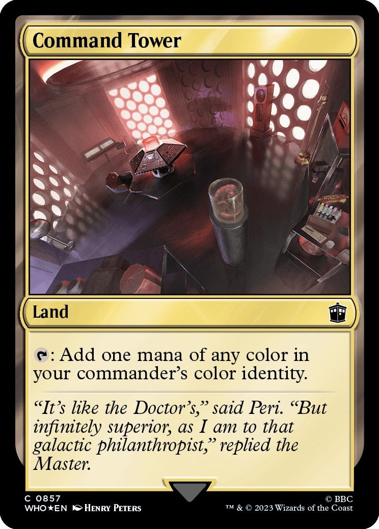 Image for Command Tower (0857) (Surge Foil) (857) [Universes Beyond: Doctor Who] - Magic: The Gathering