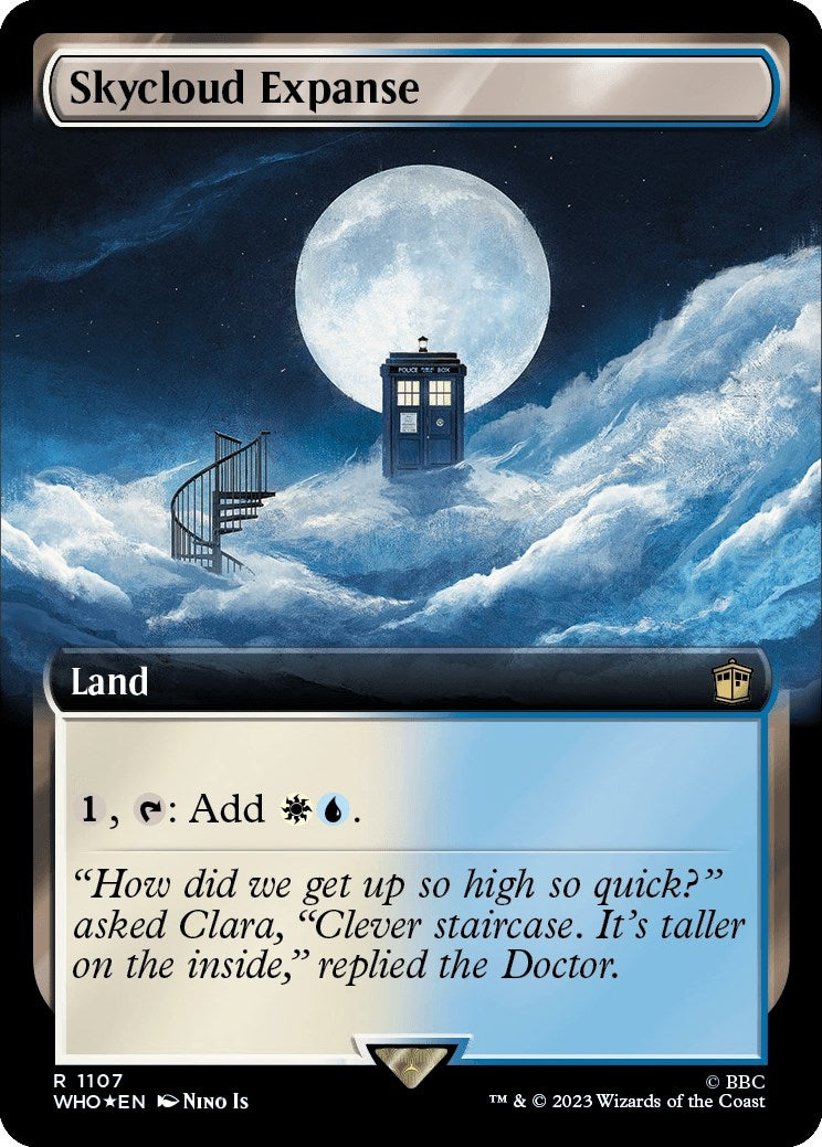 Image for Skycloud Expanse (Extended Art) (Surge Foil) (1107) [Universes Beyond: Doctor Who] - Magic: The Gathering