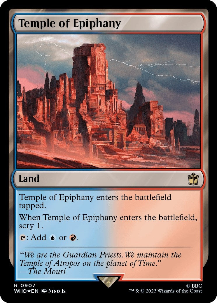 Image for Temple of Epiphany (Surge Foil) (907) [Universes Beyond: Doctor Who] - Magic: The Gathering