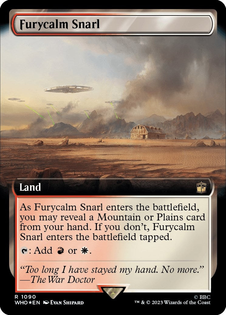 Image for Furycalm Snarl (Extended Art) (Surge Foil) (1090) [Universes Beyond: Doctor Who] - Magic: The Gathering