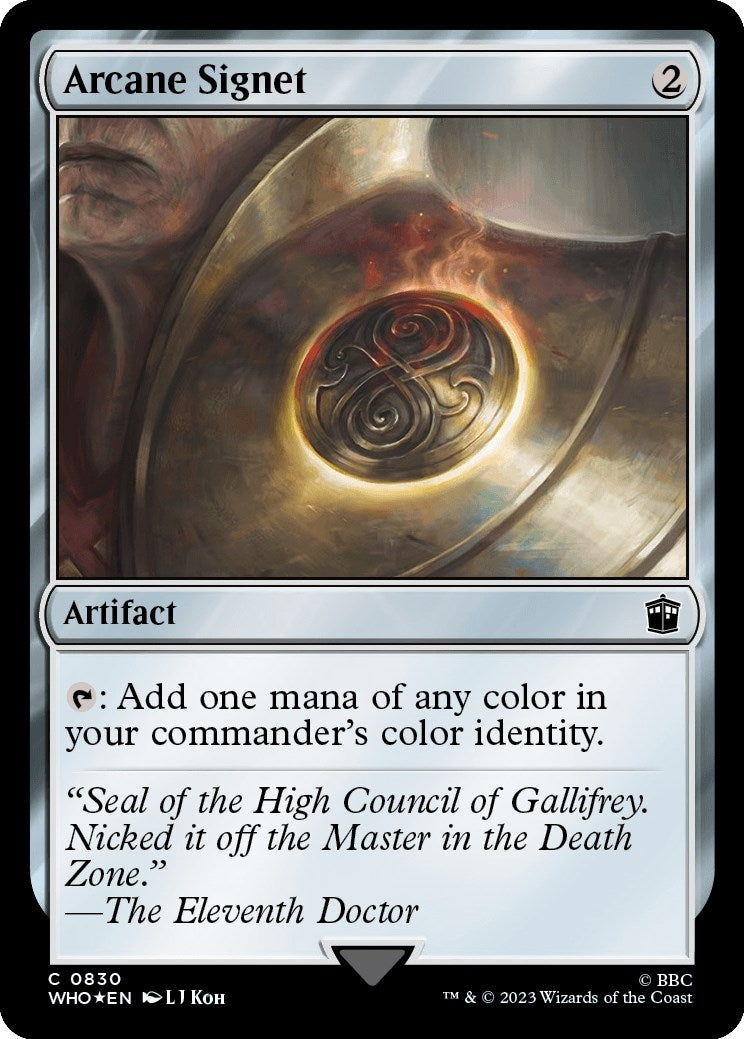Image for Arcane Signet (Surge Foil) (830) [Universes Beyond: Doctor Who] - Magic: The Gathering