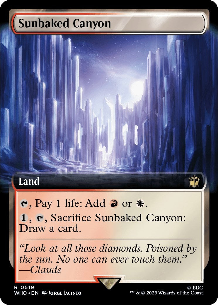 Image for Sunbaked Canyon (Extended Art) (519) [Universes Beyond: Doctor Who] - Magic: The Gathering