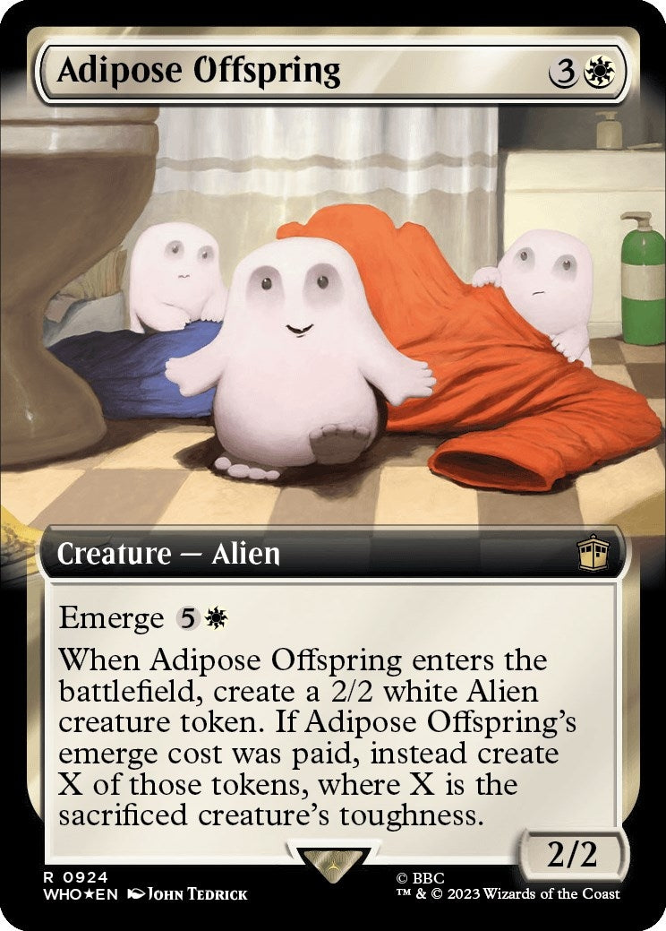 Image for Adipose Offspring (Extended Art) (Surge Foil) (924) [Universes Beyond: Doctor Who] - Magic: The Gathering