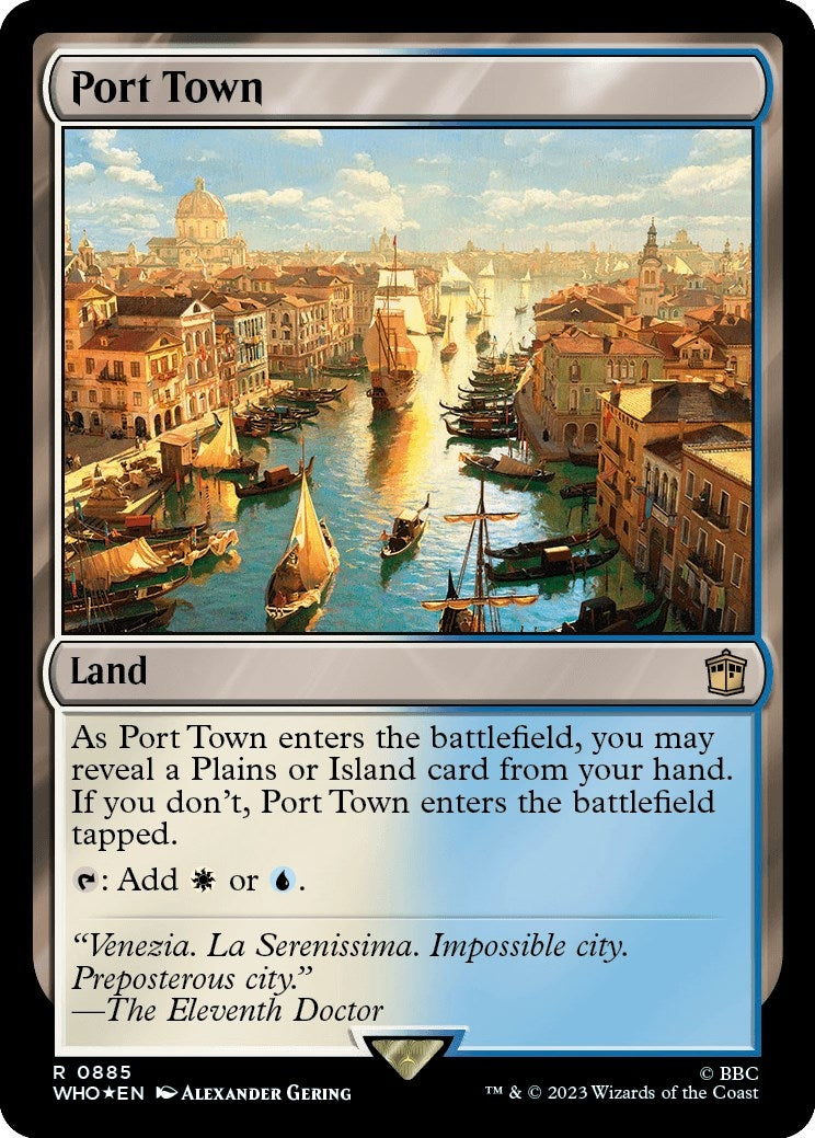 Image for Port Town (Surge Foil) (885) [Universes Beyond: Doctor Who] - Magic: The Gathering