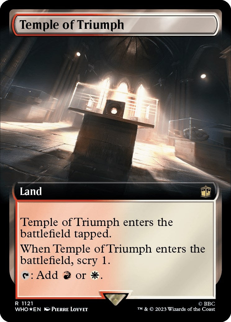 Image for Temple of Triumph (Extended Art) (Surge Foil) (1121) [Universes Beyond: Doctor Who] - Magic: The Gathering