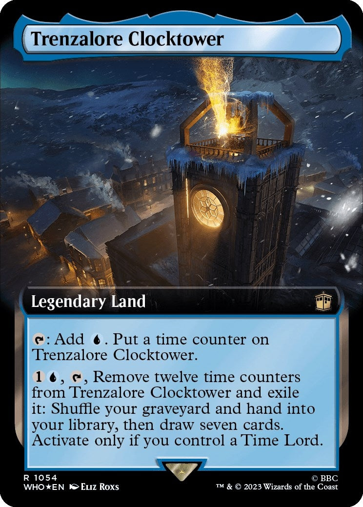 Image for Trenzalore Clocktower (Extended Art) (Surge Foil) (1054) [Universes Beyond: Doctor Who] - Magic: The Gathering