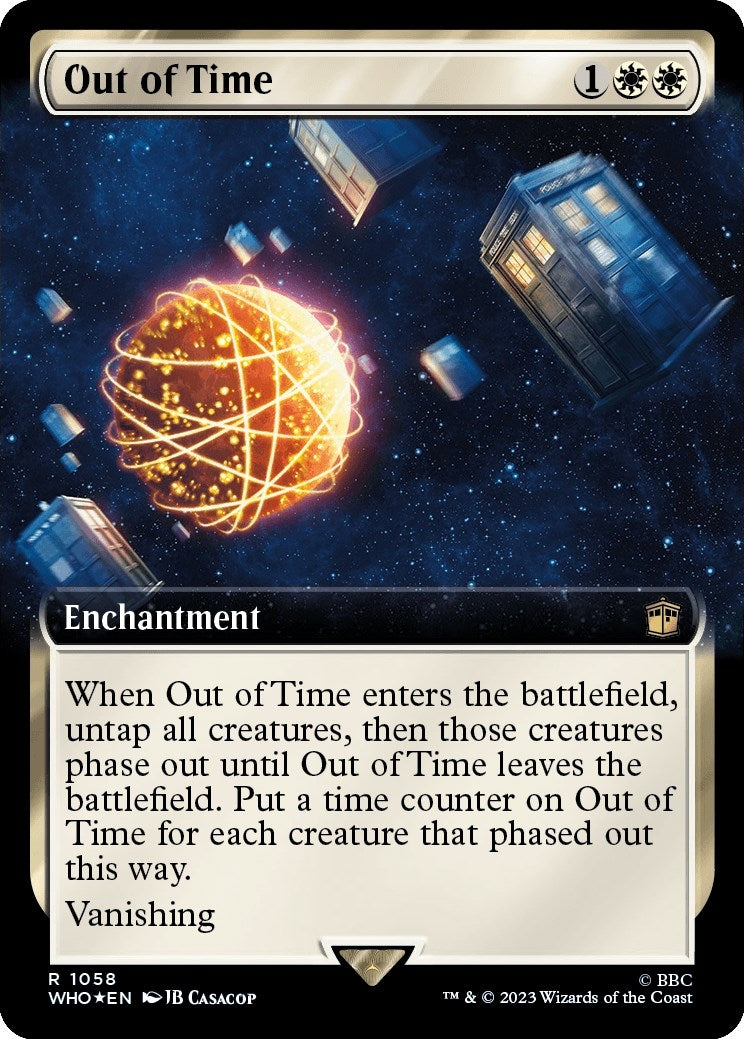 Image for Out of Time (Extended Art) (Surge Foil) (1058) [Universes Beyond: Doctor Who] - Magic: The Gathering