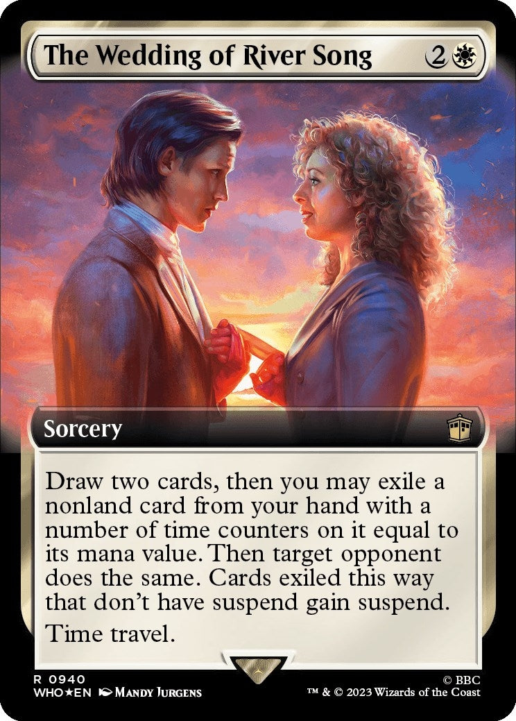 Image for The Wedding of River Song (Extended Art) (Surge Foil) (940) [Universes Beyond: Doctor Who] - Magic: The Gathering