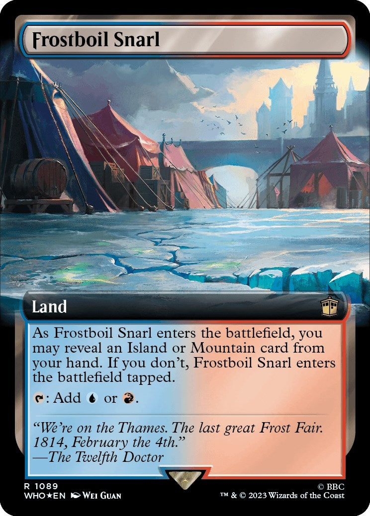 Image for Frostboil Snarl (Extended Art) (Surge Foil) (1089) [Universes Beyond: Doctor Who] - Magic: The Gathering